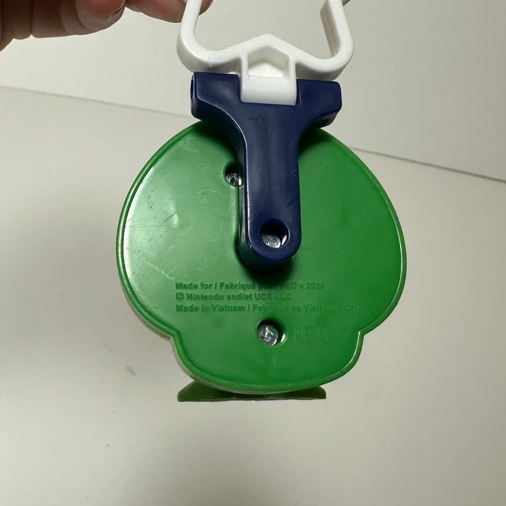 Nintendo Super Mario Bros Movie Luigi Frog Suit Keychain Clip McDonald's 2026